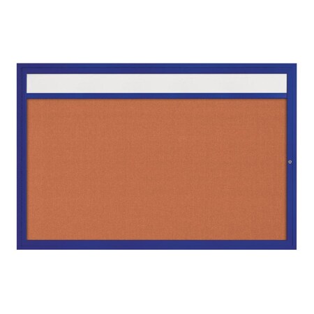 United Visual Products Hinge-less Radius Corkboard, 36"x36", Satin Alum Frame/Cinnabar UVEB3636R-SATIN-CINNABA
